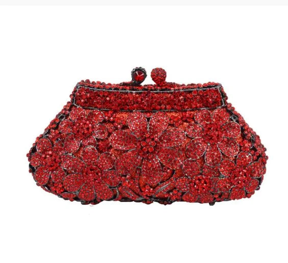 XIYUAN Pink Rhinestone Diamond Purses And Handbags For Women Blue Red Crystal Clutches New Girls Gift Lady Wedding Clutch Purse