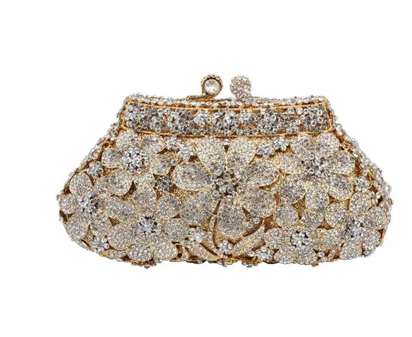 XIYUAN Pink Rhinestone Diamond Purses And Handbags For Women Blue Red Crystal Clutches New Girls Gift Lady Wedding Clutch Purse