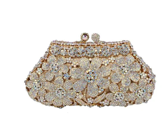 XIYUAN Pink Rhinestone Diamond Purses And Handbags For Women Blue Red Crystal Clutches New Girls Gift Lady Wedding Clutch Purse