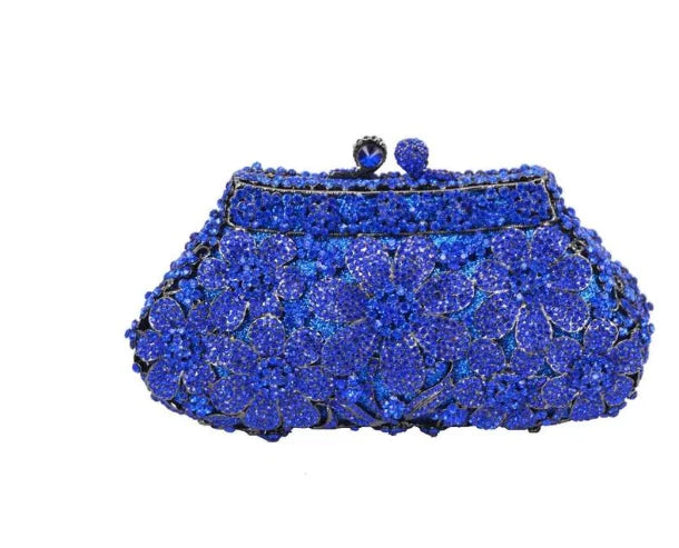 XIYUAN Pink Rhinestone Diamond Purses And Handbags For Women Blue Red Crystal Clutches New Girls Gift Lady Wedding Clutch Purse