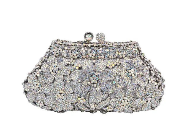 XIYUAN Pink Rhinestone Diamond Purses And Handbags For Women Blue Red Crystal Clutches New Girls Gift Lady Wedding Clutch Purse
