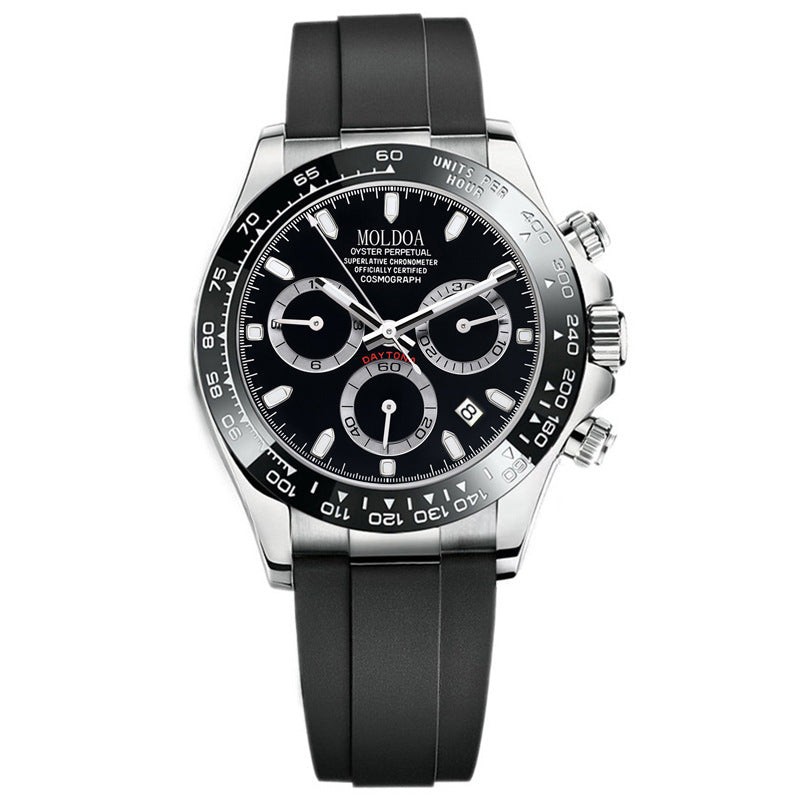 Foreign Trade Hot-Selling Daytona Men's Watch, Fully Automatic Watch, Luminous, Waterproof, Multi-Function Chronograph Watch, Men's Quartz Watch