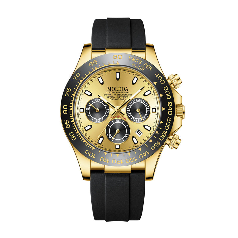Foreign Trade Hot-Selling Daytona Men's Watch, Fully Automatic Watch, Luminous, Waterproof, Multi-Function Chronograph Watch, Men's Quartz Watch