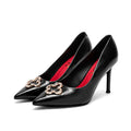 Women's High Heels 2026 Spring Black Business Pointed Shoes Simple Commuting