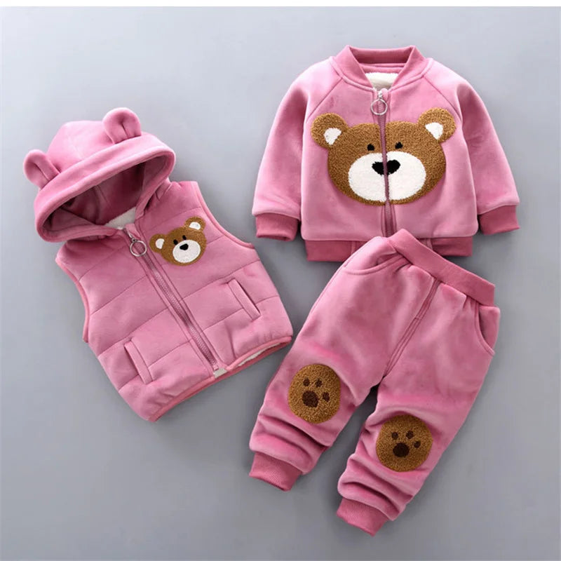 Newborn Baby Boys Clothes 2024 Autumn Baby Girls Clothes Hoodie+Pant Outfit Kids Costume Suit Infant Clothing For Baby Warm Sets
