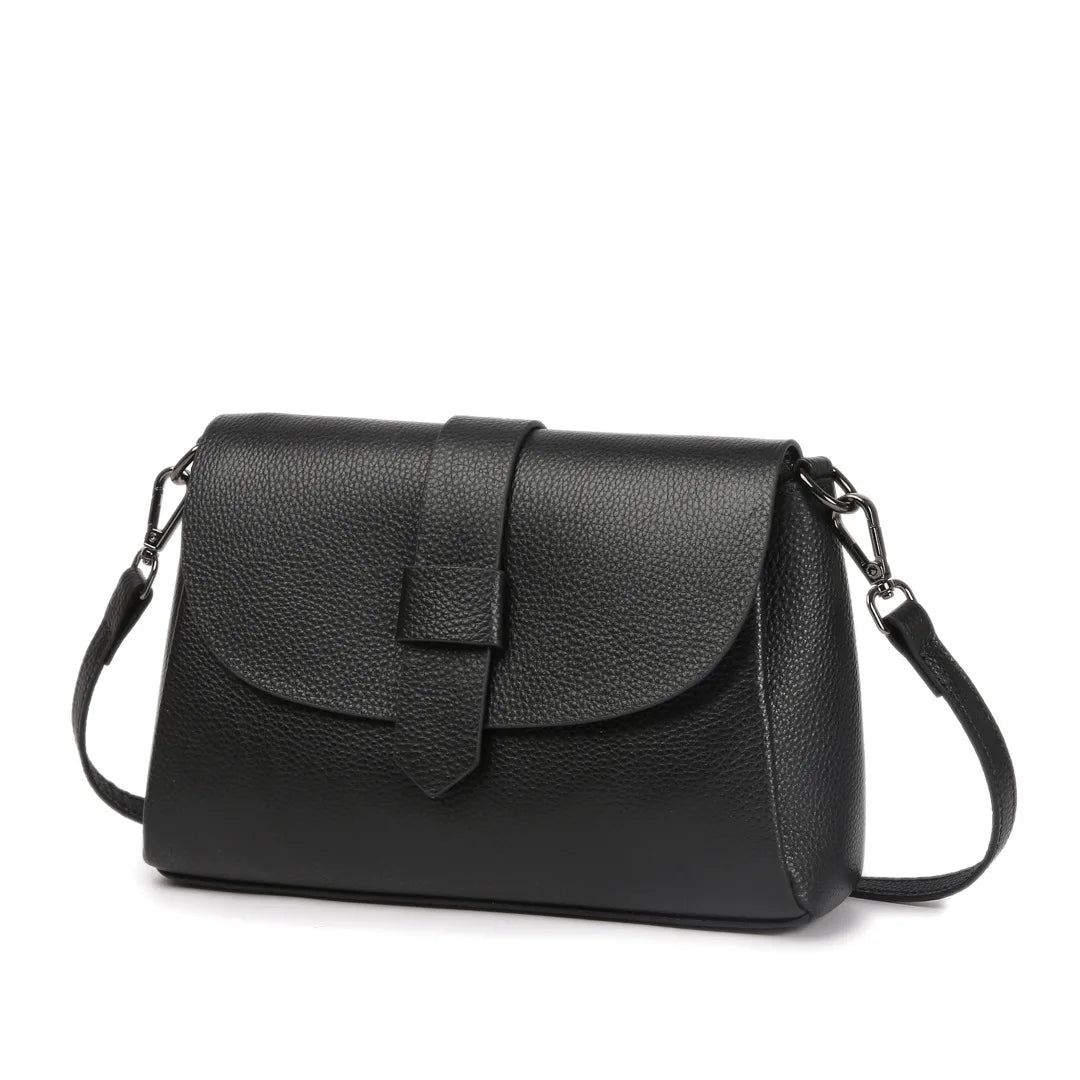 Genuine Leather Crossbody Bag for Women 2026 Lightweight Square Shoulder Bag Top Layer Cowhide Soft Underarm Bag for Mom
