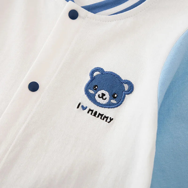 Boys Girls Outfit Cartoon Bear Baby Infant Clothes Toddler Onesie Costume Romper Jumpsuit 0-18 Months Long Sleeve Newborn Trendy