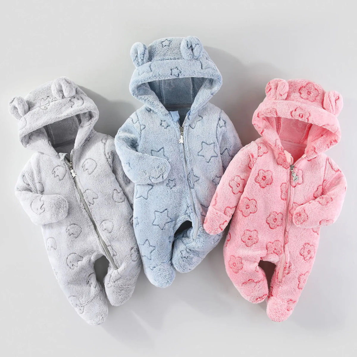 Newborn Baby Clothes Flannel Autumn Winter Baby Costume Boy Girls Jumpsuit Cartoon Spring Bodysuit Warm Rompers for Babies 0-12M