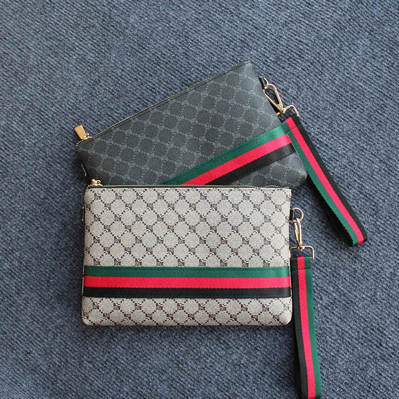 Fashion Men's Bag Trend Brand Personalized Clutch Bag High Quality Women's Long Wallet Designer Luxury Storage Mobile Phone Bag
