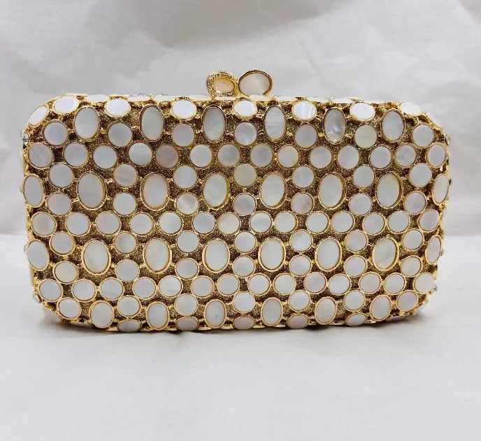 Women Pink Shell Clutch Purse Lady Stones Minaudiere Purses Party Dinner Rhinestone Handbags Crystal Evening Bags and Clutches