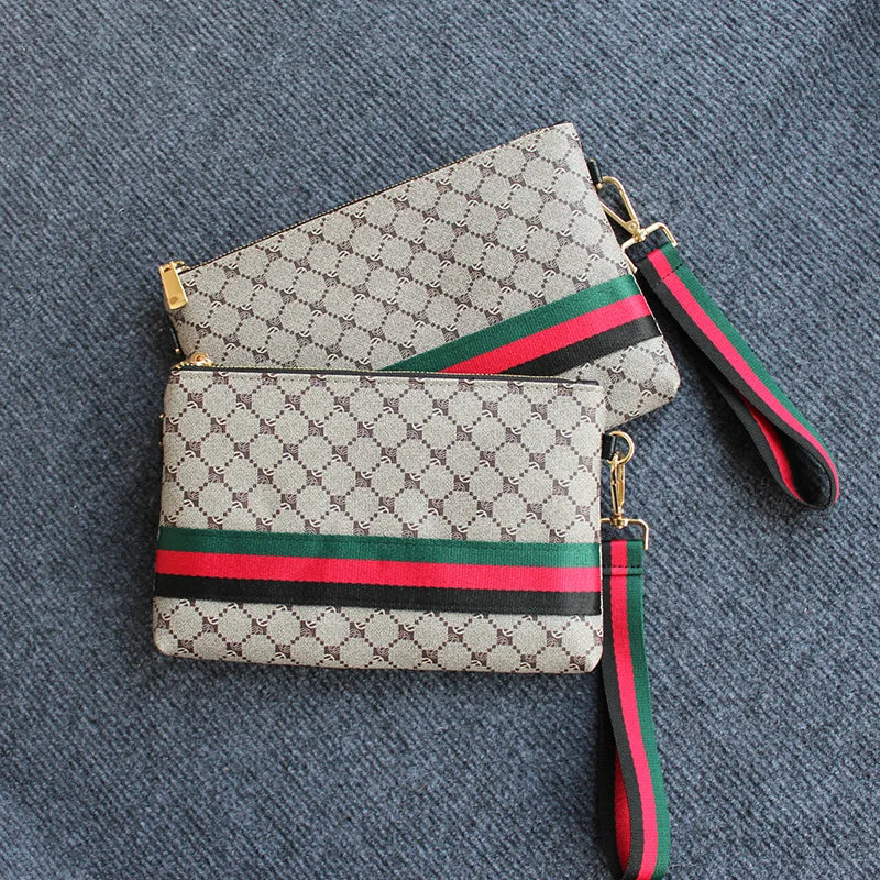 Fashion Men's Bag Trend Brand Personalized Clutch Bag High Quality Women's Long Wallet Designer Luxury Storage Mobile Phone Bag