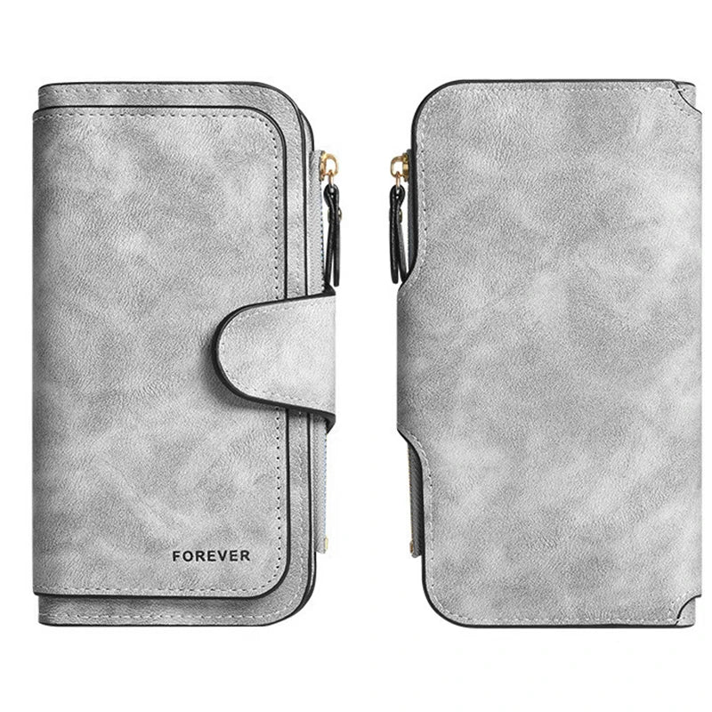 Women Butterfly Long Zipper Wallet Buckle Handbags Coin Purse Soft PU Leather Multi-Card Holder Cute Large Capacity Bag Gift