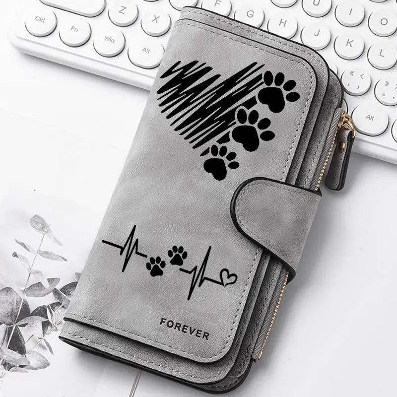 Women Butterfly Long Zipper Wallet Buckle Handbags Coin Purse Soft PU Leather Multi-Card Holder Cute Large Capacity Bag Gift