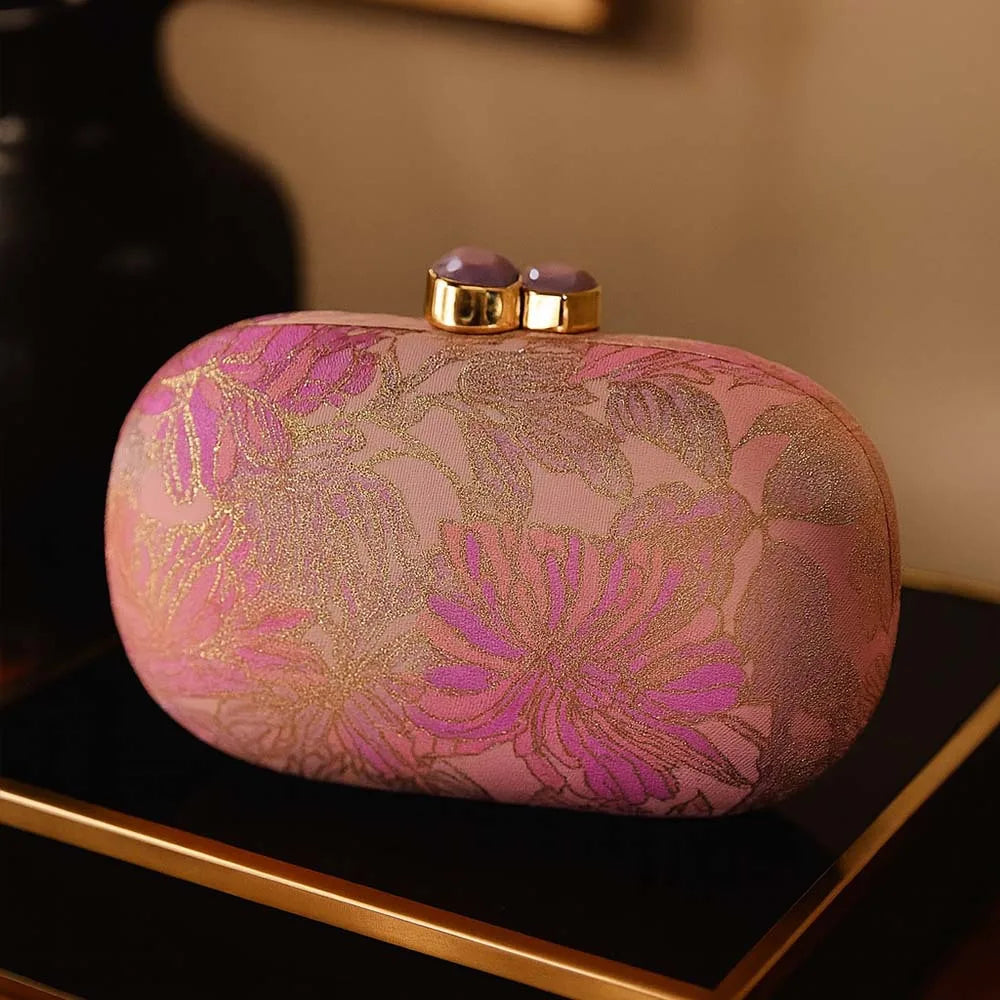Fabric Evening Handbag Evening Clutch Bags New European and American Style Women's Shoulder and Crossbody Flowered Cloth Wallets