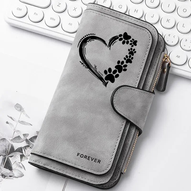 Women Butterfly Long Zipper Wallet Buckle Handbags Coin Purse Soft PU Leather Multi-Card Holder Cute Large Capacity Bag Gift