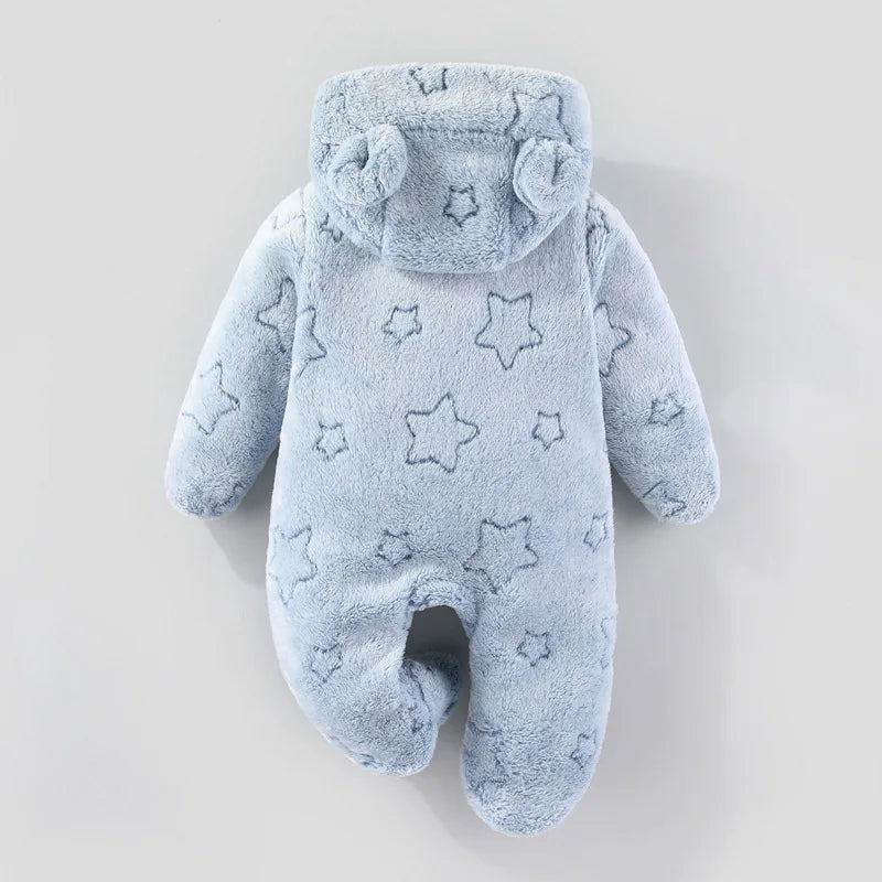 Newborn Baby Clothes Flannel Autumn Winter Baby Costume Boy Girls Jumpsuit Cartoon Spring Bodysuit Warm Rompers for Babies 0-12M