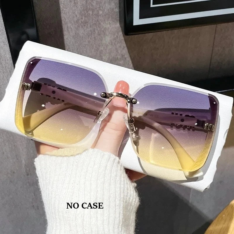 Classic Fashion Sunglasses Women Luxury Glamour Men Brand Glasses Square Stylish Unisex UV400 Shades