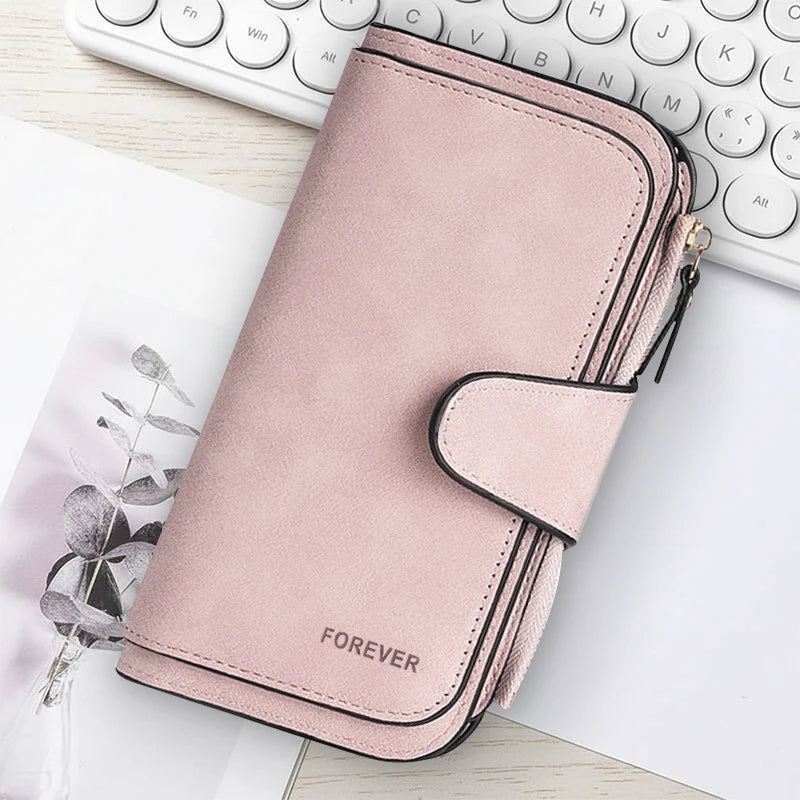 Women Butterfly Long Zipper Wallet Buckle Handbags Coin Purse Soft PU Leather Multi-Card Holder Cute Large Capacity Bag Gift