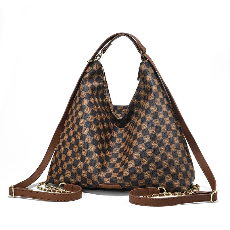 Large Capacity Women's Tote Bag 2025 Autumn Winter Double Shoulder Single Shoulder Crossbody Underarm Bag Urban Minimalist St...