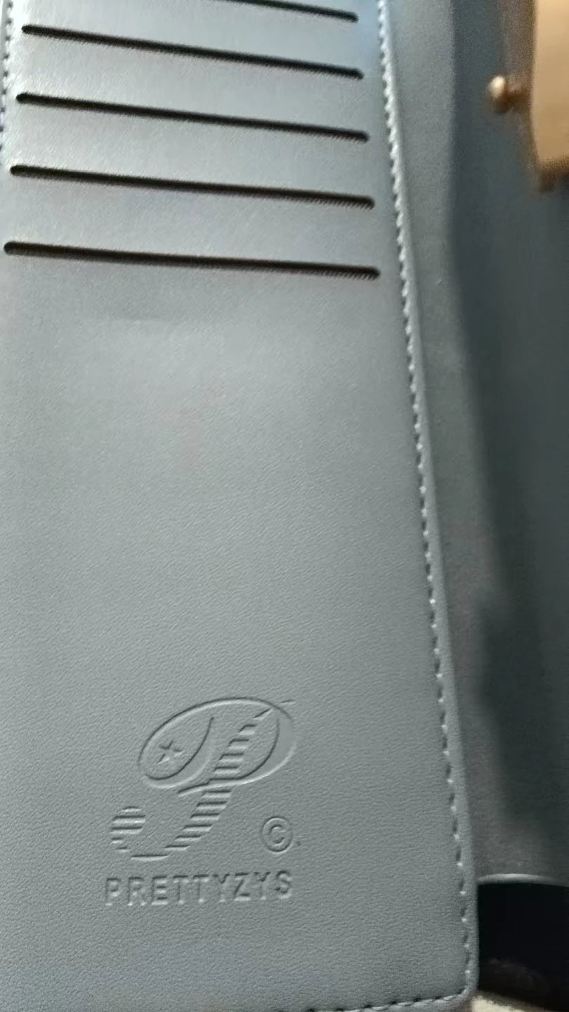 Purse Female Niche Design Retro Simple Long Mobile Phone Bag Frosted Leaf Women's Purse 2023 New Trend All-Matching Wallet Women