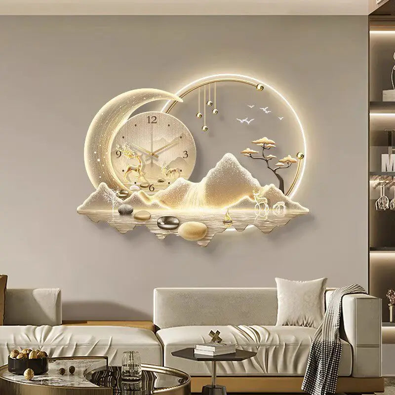 Home Living Room Wall Clock Decorations Office Silent Movement Wall Clock Modern Decor Mecanismo Reloj Pared Bedroom Stuff