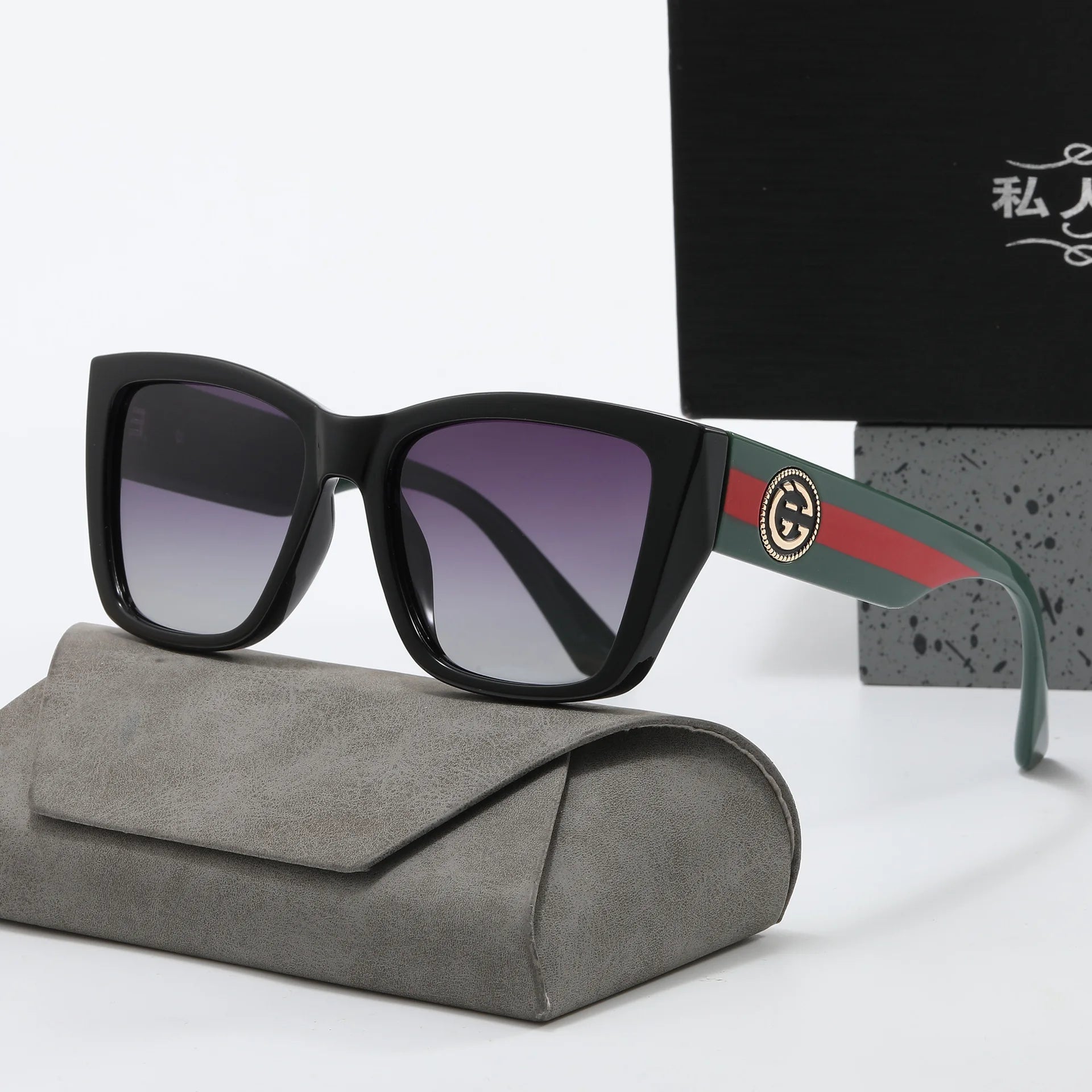 Big Frame Vintage Sunglasses Women Men Brand Square Sun Glasses Fashion Eye Glasses Goggle for Male Female Polygon Sunglasses