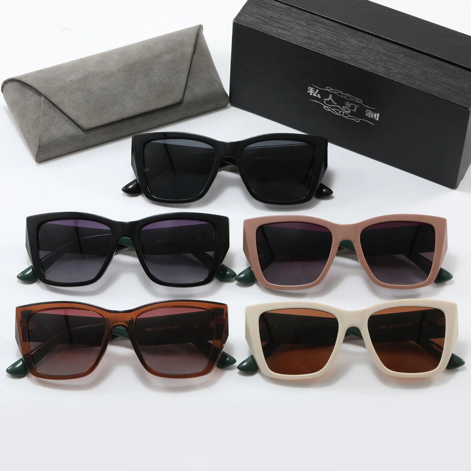 Big Frame Vintage Sunglasses Women Men Brand Square Sun Glasses Fashion Eye Glasses Goggle for Male Female Polygon Sunglasses