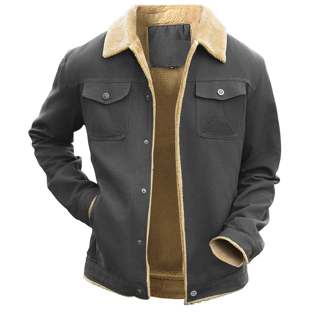 2025 New Men's Jackets Winter Warm Waterproof Fleece Lined High Quality Multi-color Coat Comfortable Casual Outerwear US Size