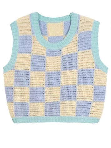 Japan Style Cute Women Sweater Vest Printed Sleeveless Loose Outerwear Knitted Waistcoat 2026 Vintage Y2K Autumn Pullovers Tops