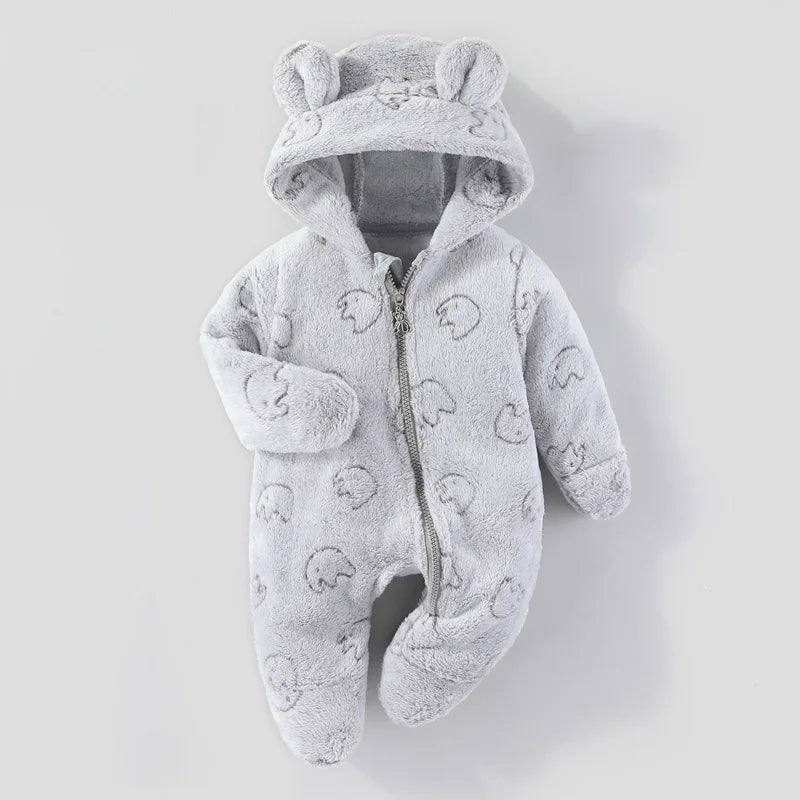 Newborn Baby Clothes Flannel Autumn Winter Baby Costume Boy Girls Jumpsuit Cartoon Spring Bodysuit Warm Rompers for Babies 0-12M