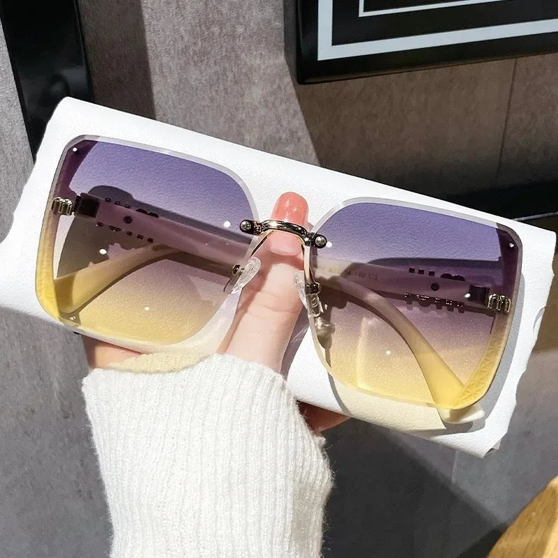 Classic Fashion Sunglasses Women Luxury Glamour Men Brand Glasses Square Stylish Unisex UV400 Shades