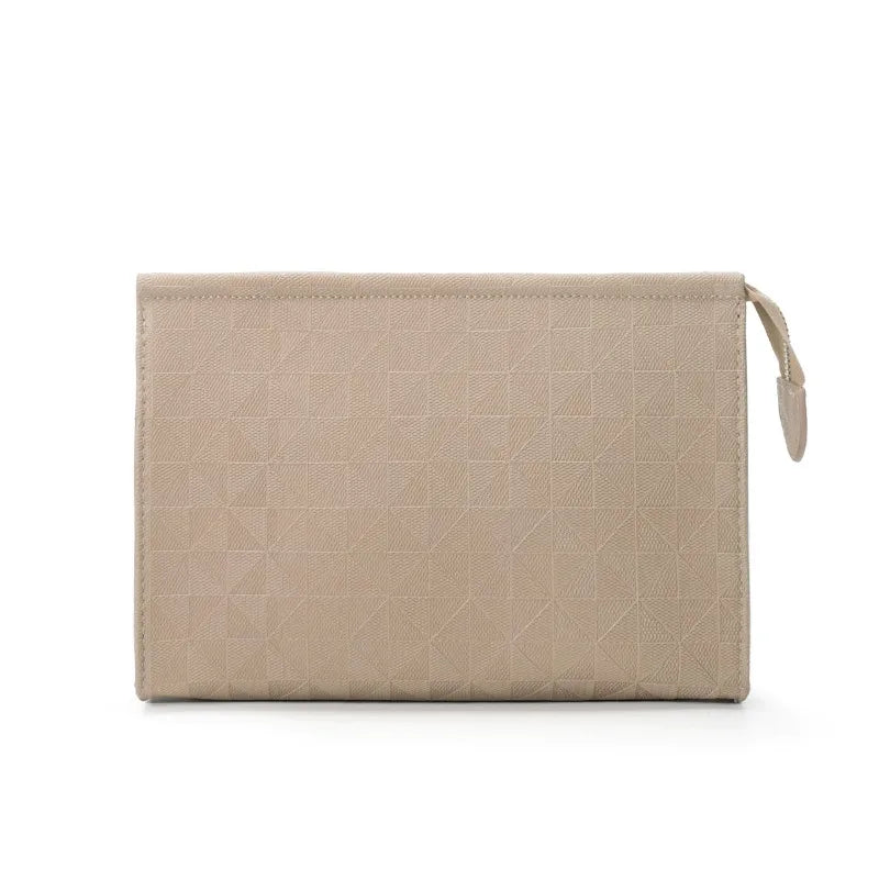 Fashion Men's Clutch Bag Classic Simple Underarm Clamp Leather Bag High Quality Embossed Storage Bag Designer Luxury Handbags