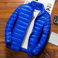 Thin Lightweight Cotton-padded Cropped Jacket Men's Autumn/winter New Style Trendy Stand Collar Youth Ultra-thin Coat