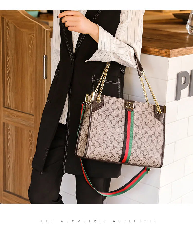 Luxury Women's High-End Fashionable Tote Bag Large Capacity Exquisite Shoulder Bag