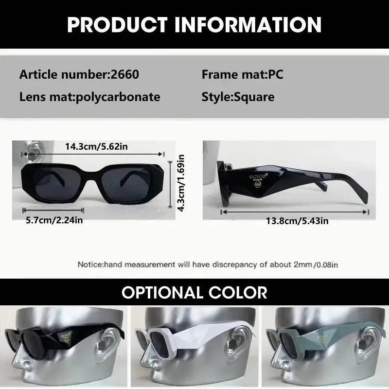 New Luxury Brand Fashion Sunglasses For Women And Men European And American Stylish Square Designer Glasses Unisex Eyewear UV400