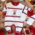 Winter Family Matching Sweaters for Mom Dad Baby Toddler New Year Outfit Christmas Holiday Homewear Cartoon Bear Stripe Knitwear