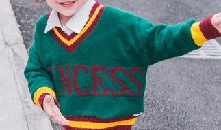 Kids' Sweater 2023Autumn New Boys and Girls Cartoon Sweater Baby Low Collar Bear Sweater Trendy Net Red Fashion