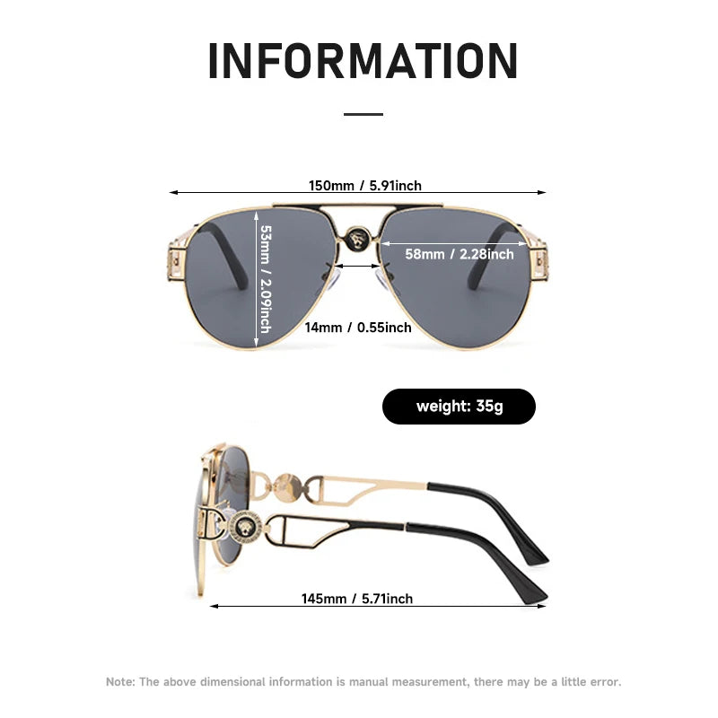 New Pilot Sunglasses For Men And Women Brand Designer Shades Outdoor Fashion Eyewear UV400 Sun Glasses