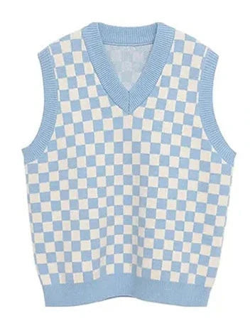 Japan Style Cute Women Sweater Vest Printed Sleeveless Loose Outerwear Knitted Waistcoat 2026 Vintage Y2K Autumn Pullovers Tops