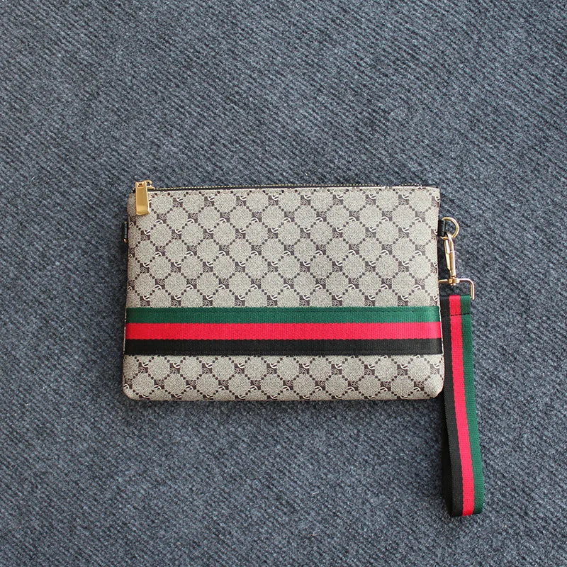 Fashion Men's Bag Trend Brand Personalized Clutch Bag High Quality Women's Long Wallet Designer Luxury Storage Mobile Phone Bag