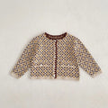 Autumn Baby Clothes Sweater Set Infant Girls Knit Sweaters Cardigan Jacket Blommer 2 Pcs