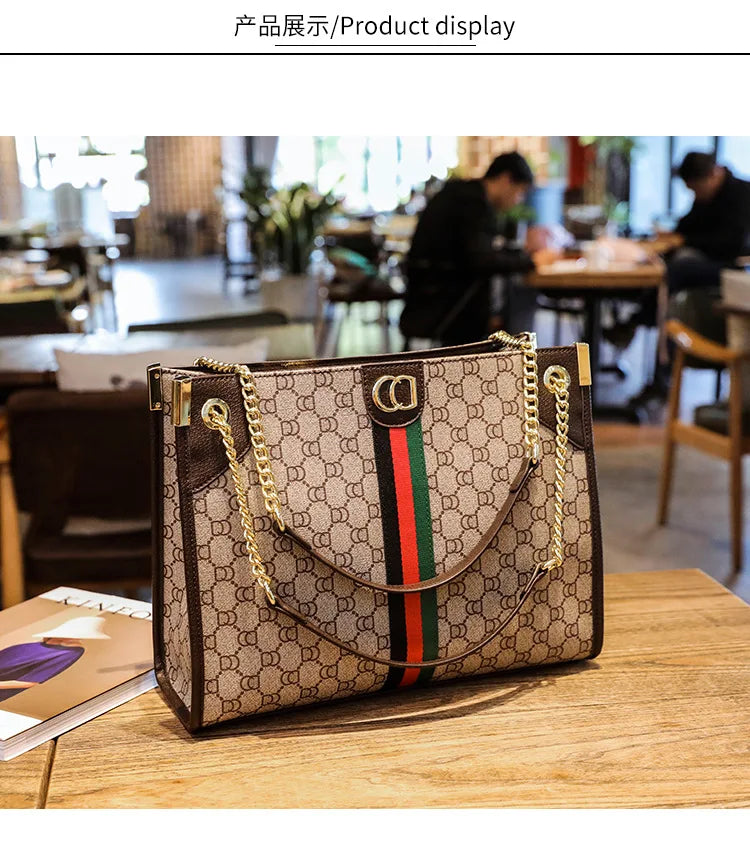 Luxury Women's High-End Fashionable Tote Bag Large Capacity Exquisite Shoulder Bag