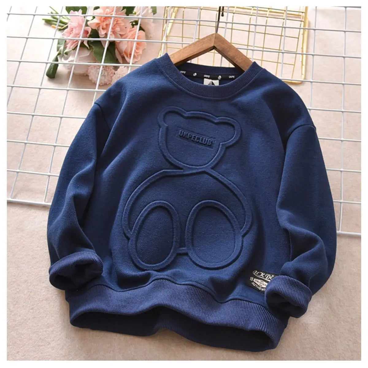 Children Boy Girl Cartoon Bear Sweater Kid Fall Winter Warm Sweatshirt Clothe Tops New Long Sleeve  Toddler Baby Bottoming Shirt