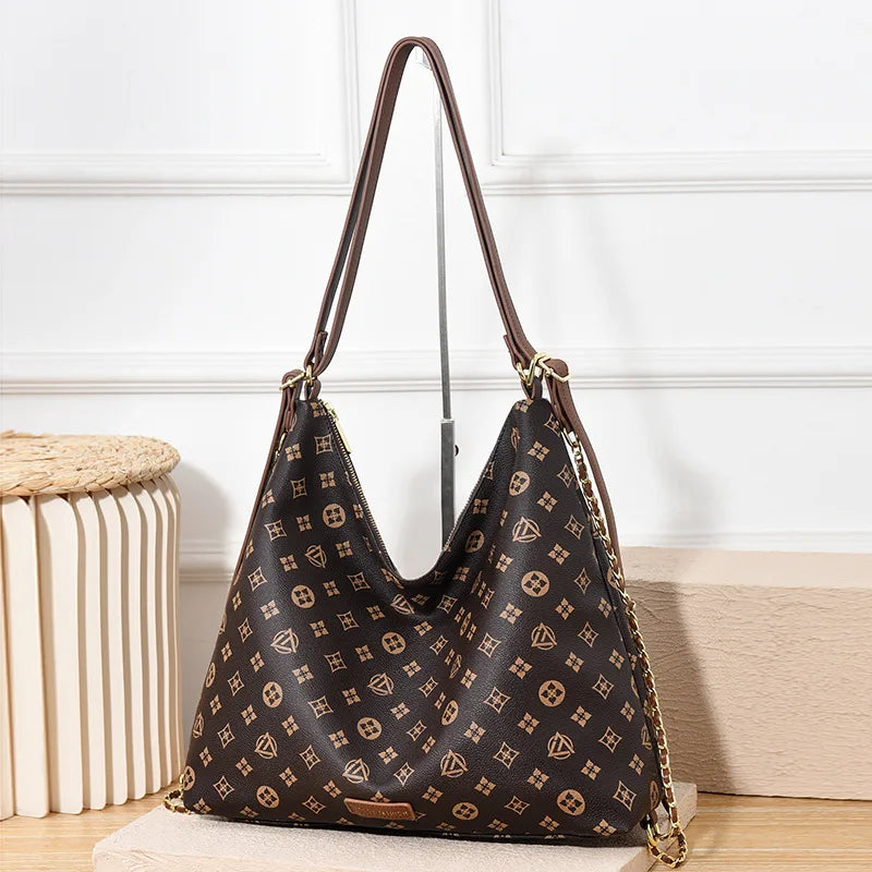 Large Capacity Women's Tote Bag 2025 Autumn Winter Double Shoulder Single Shoulder Crossbody Underarm Bag Urban Minimalist St...
