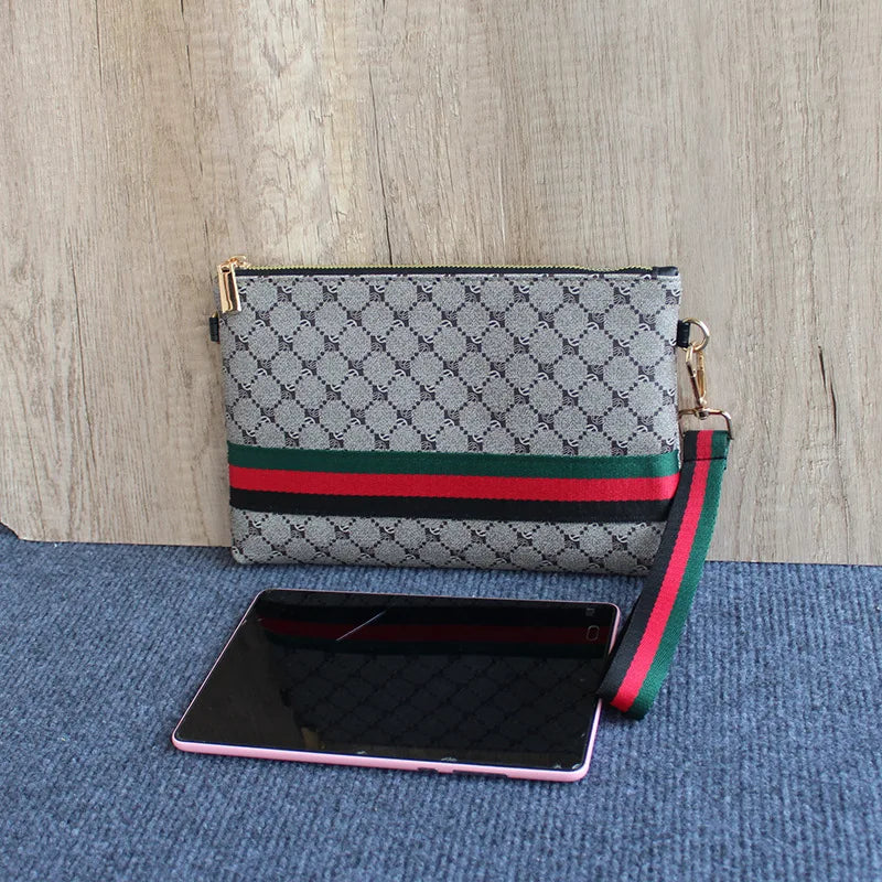 Fashion Men's Bag Trend Brand Personalized Clutch Bag High Quality Women's Long Wallet Designer Luxury Storage Mobile Phone Bag